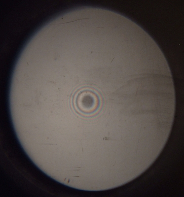Newton's rings, close-up